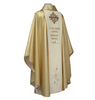 Gold chasuble with an image of the Holy Family - Christmas.