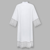 Alba with 20 cm wide IHS guipure trimmed collar with zipper on shoulder