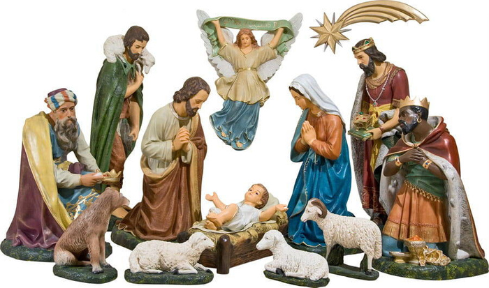Christmas Crib (14 elements) (85 cm)
