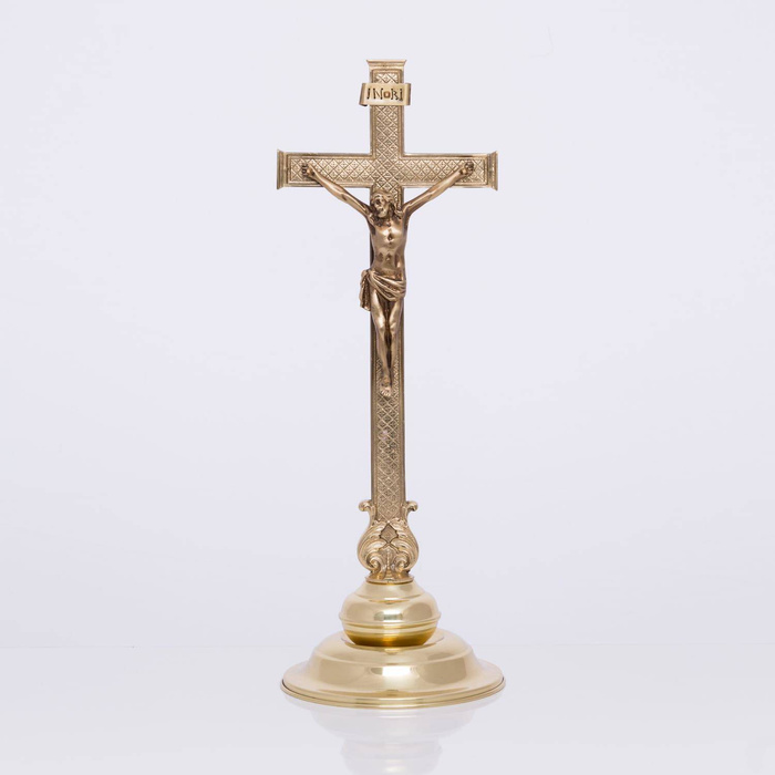 Altar cross brass high. 51cm