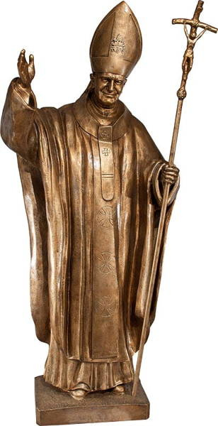 Statue of the Holy Father. John Paul II (laminate) (200 cm)