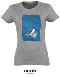 Women's Christian t-shirt ANGEL PLAYING SINGING JOY for schola, oasis, organist