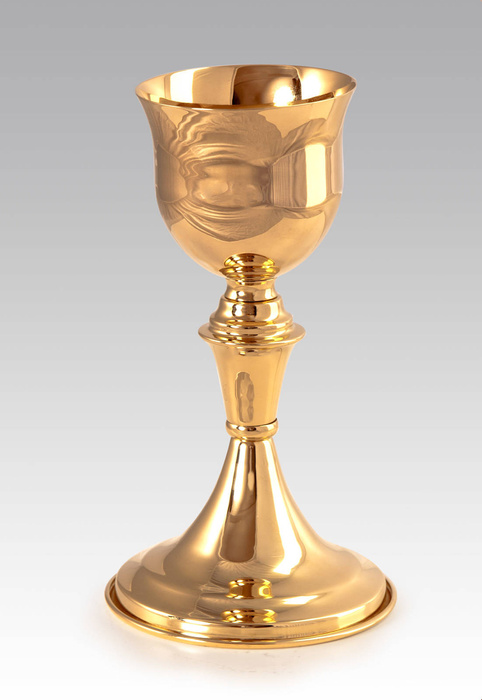 Gilded Mass chalice with a height of 22 cm