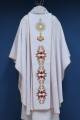 Eucharistic Christ - white chasuble with embroidered belt 