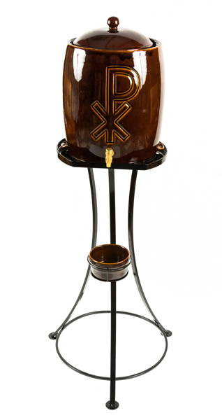 Holy water vessel - brown 26 liters