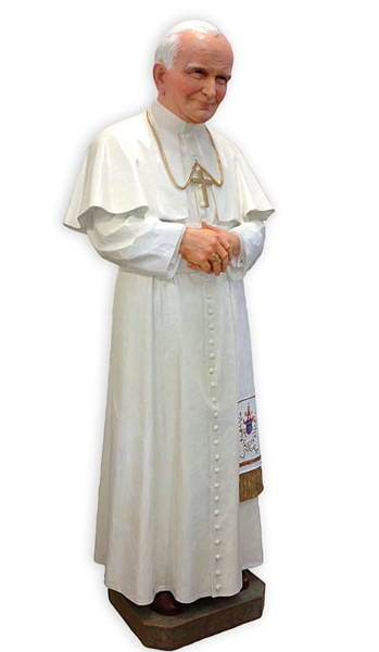 Statue of the Holy Father. John Paul II - Figure (116 cm)