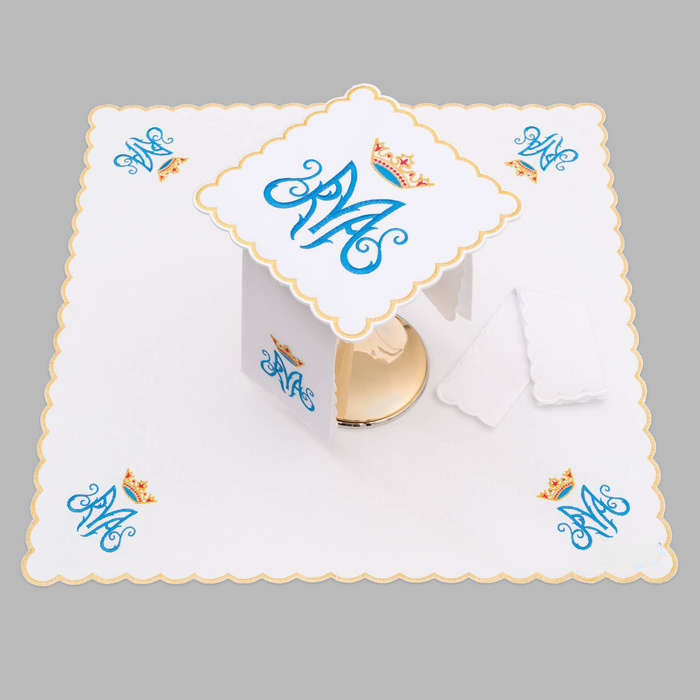 Altar chalice linen richly embroidered