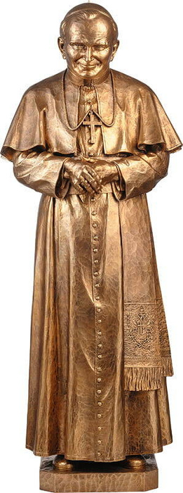 Statue of the Holy Father. John Paul II - Figure (116 cm)