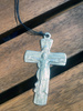 Cross on a string thong Confirmation souvenir