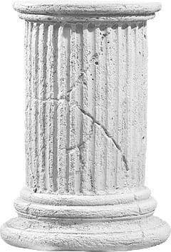 Aged oval column (38 cm)
