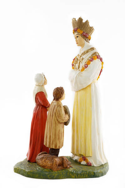 Our Lady of Saletina with children - Statue (88 cm)