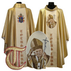 Gold chasuble with John Paul II