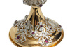Liturgical tin for storing communicants decorated with rubies height 22 cm