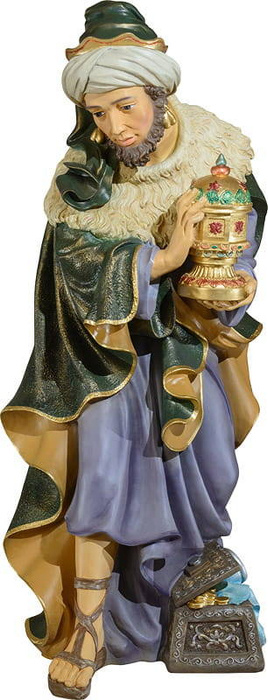 Kráľ so zlatom - Socha do betlehema (90 cm)