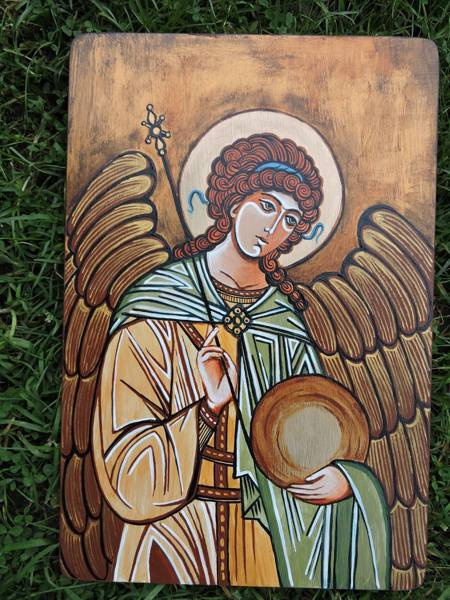 Handwritten icon Archangel Michael 20 x 30 cm