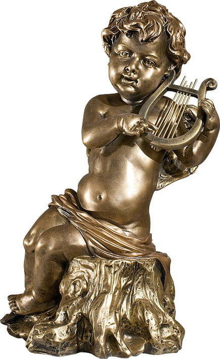 Angel with harp - figure (42 cm)