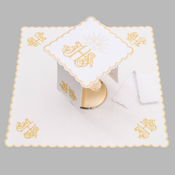 Altar chalice linen richly embroidered