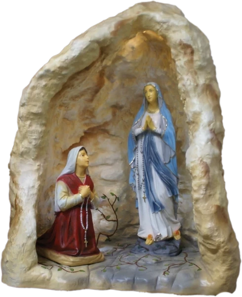 Grotto s figúrkami a LED osvetlením. 146/120/95