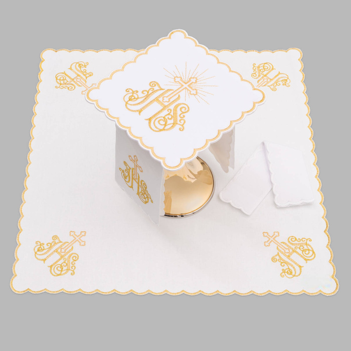 Altar chalice linen richly embroidered