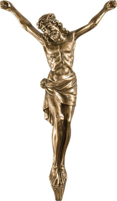 Body of Christ on the cross (56 cm from head to feet) - Figure (65 cm)