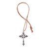 Necklace - cross - First Holy Communion souvenir - thong