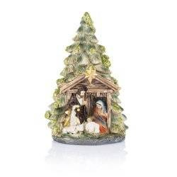 Christmas nativity scene Holy Family Christmas tree 15 cm hand painted