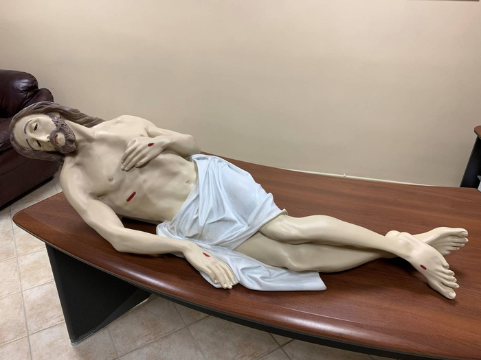 Kristus do hrobu (samotná postava) - Postava (155 cm) Pán Ježiš do hrobu