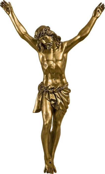 Body of Christ on the cross (83 cm from head to feet) - Figure (100 cm)