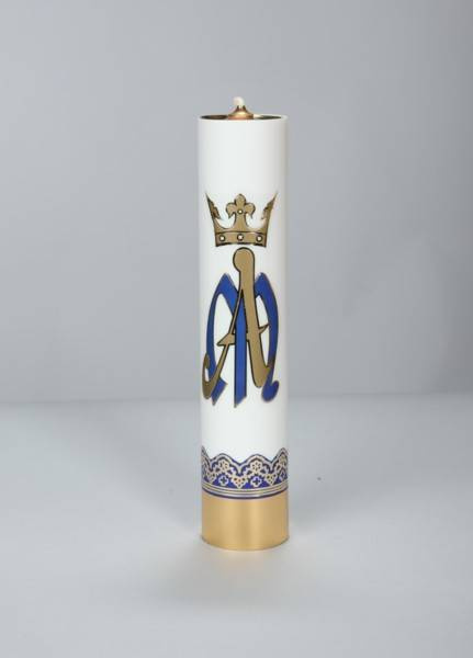 Marian liturgical candle 31cm/63mm