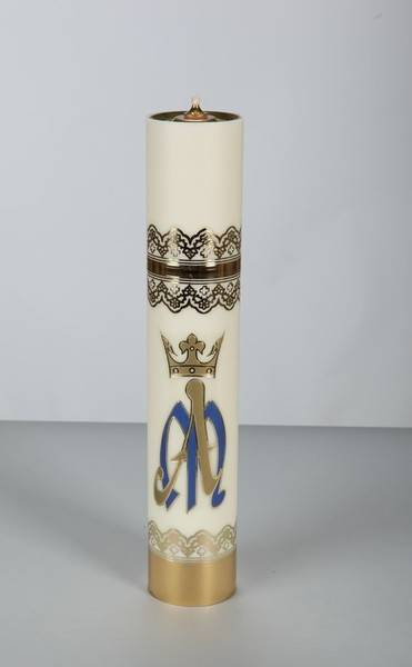 Marian liturgical candle 40cm/75mm