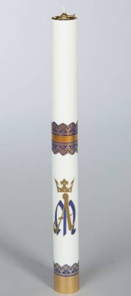 Marian liturgical candle wys. 70cm dia. 63mm