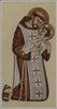 Chasuble with an image of St. Francis adoring the infant Jesus