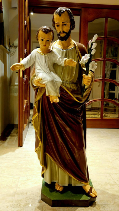 St. Joseph the Protector (with child and lily) - Figure (130 cm)