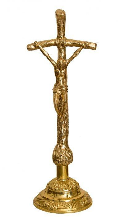 Altar cross brass high. 50cm
